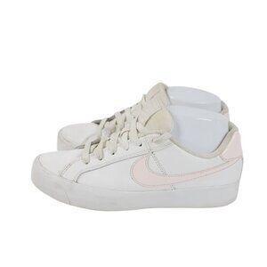 Nike Women's White Pink Court Royale AC Low Top Athletic Sneaker Size 7